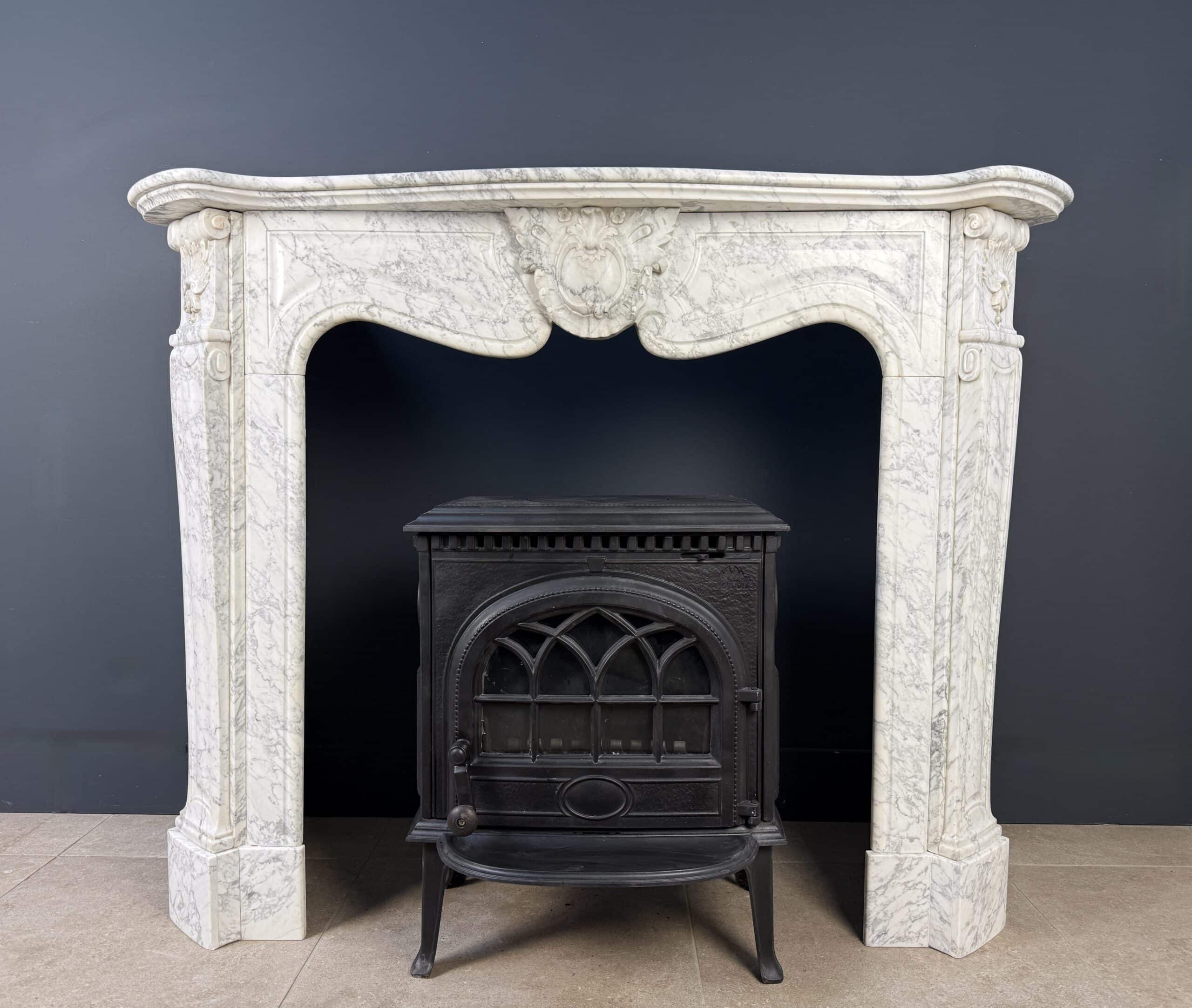 Elegante Antieke Hoge Omloopschouw Carrara Marmer