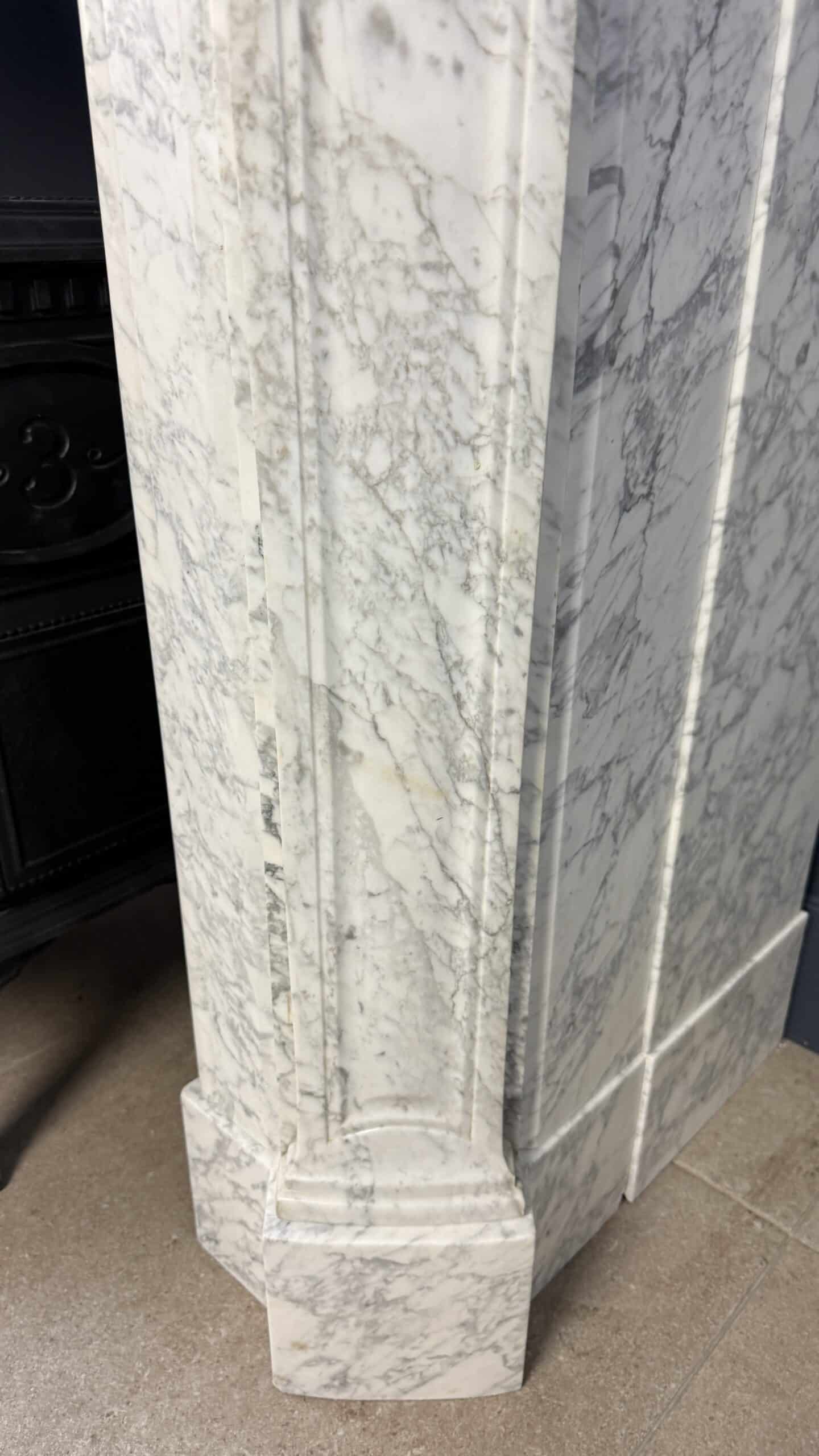 Elegante Antieke Hoge Omloopschouw Carrara Marmer